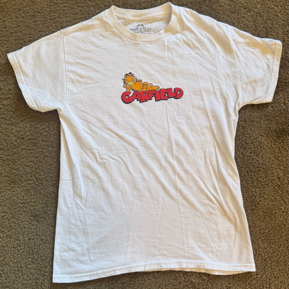 White Garfield T-Shirt